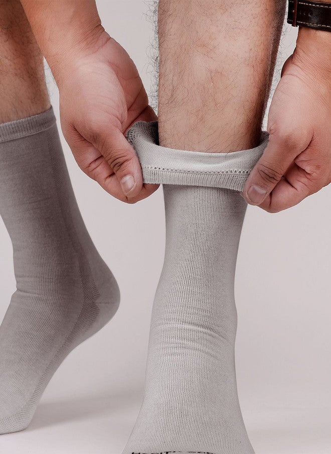 FOOTPRINTS FOOTPRINT Men 3 Pairs Seamless Organic Cotton Crew-Length Bamboo Socks - Image 4